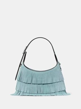 KATE SPADE 454 Suede Fringe Mini Crossbody Bag